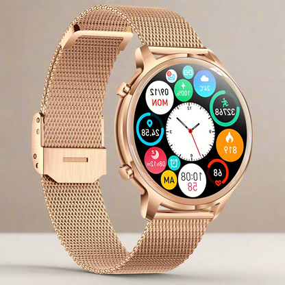 Aurora Kvinders Smartwatch Stilfuldt Fitness- og Notifikationsur