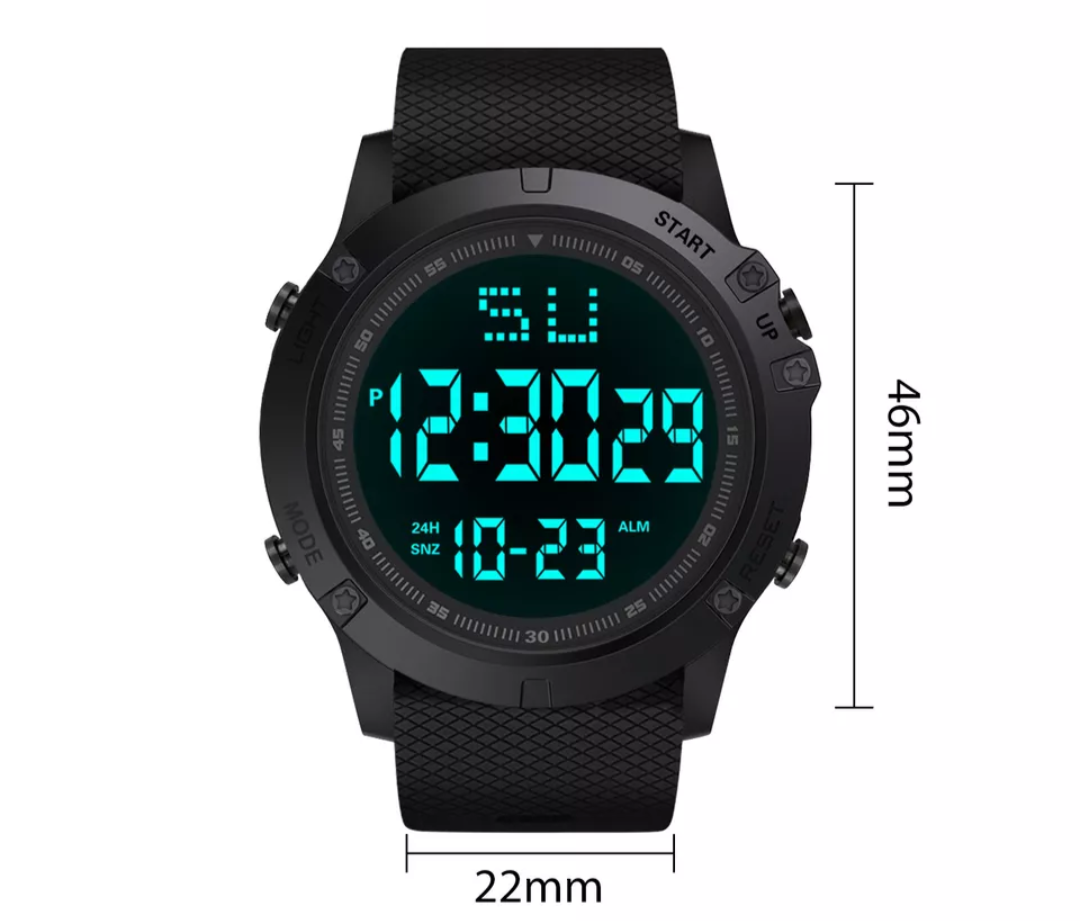 Wildaro Digital Sports Watch – Durable & Waterproof for Athletes