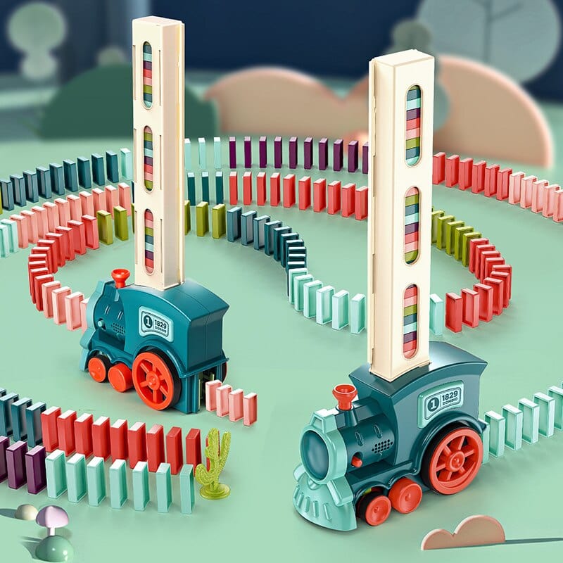 Automatisch Domino Trein Speelgoed voor Creatief Kinderspel