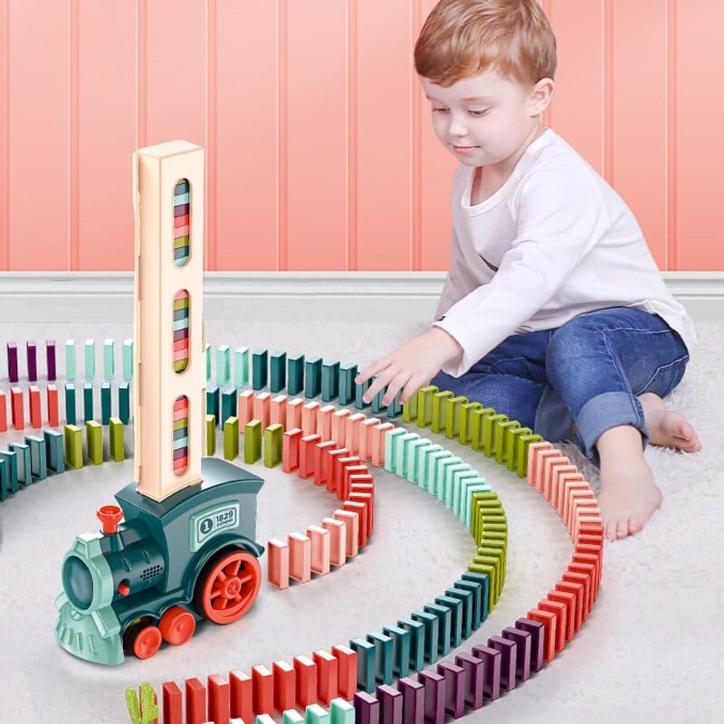 Automatisch Domino Trein Speelgoed voor Creatief Kinderspel