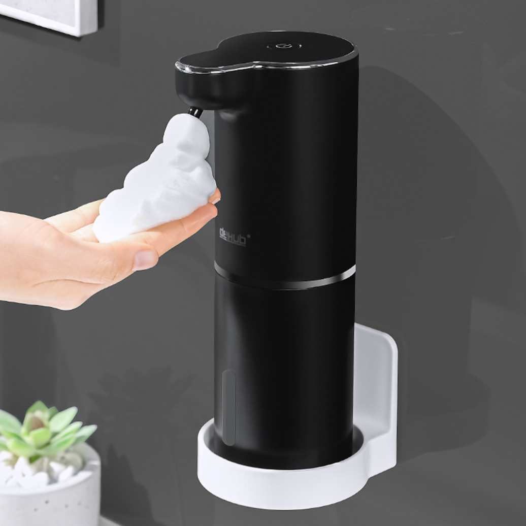 Automatisk sæbedispenser med berøringsfri sensor og genopfyldelig beholder på 250 ml