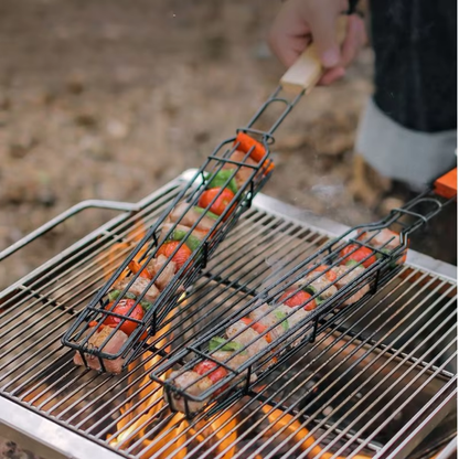 BBQ Grillmand – Kebab & Groentespies Grillgereedschap