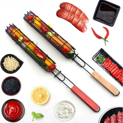 BBQ Grillmand – Kebab & Groentespies Grillgereedschap