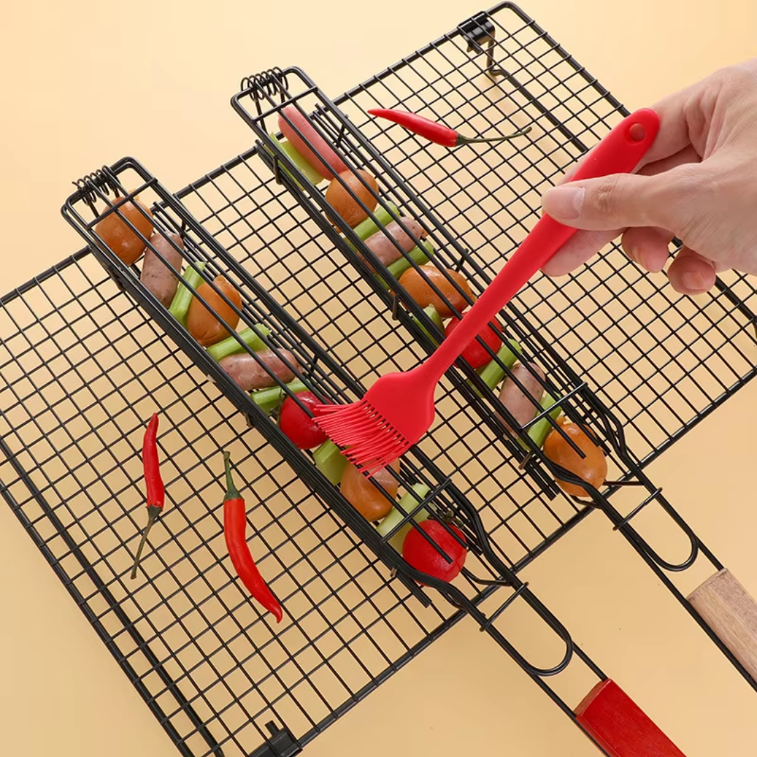 BBQ Grillmand – Kebab & Groentespies Grillgereedschap