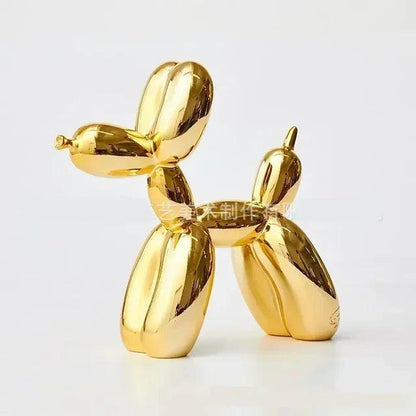 Ballonhond sculptuur met modern harsontwerp voor speelse en stijlvolle woondecoratie