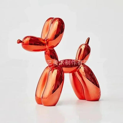Ballonhond sculptuur met modern harsontwerp voor speelse en stijlvolle woondecoratie