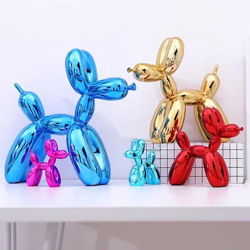 Ballonhond sculptuur met modern harsontwerp voor speelse en stijlvolle woondecoratie