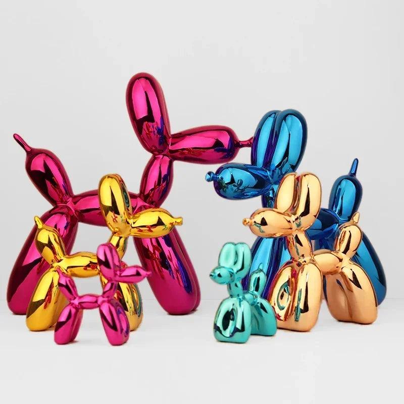 Ballonhond sculptuur met modern harsontwerp voor speelse en stijlvolle woondecoratie