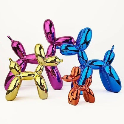Ballonhond sculptuur met modern harsontwerp voor speelse en stijlvolle woondecoratie