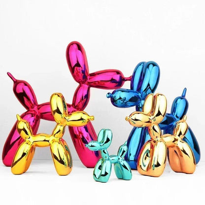 Ballonhond sculptuur met modern harsontwerp voor speelse en stijlvolle woondecoratie