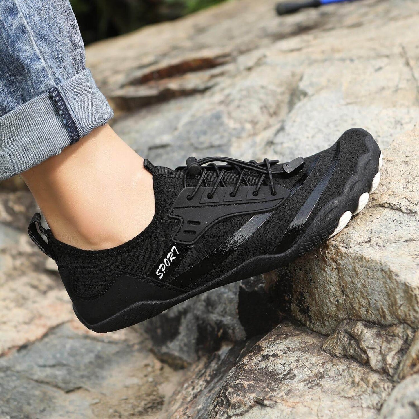 Minimalistyczne buty barefoot z szerokim przodem i zerowym spadkiem, lekkie i elastyczne