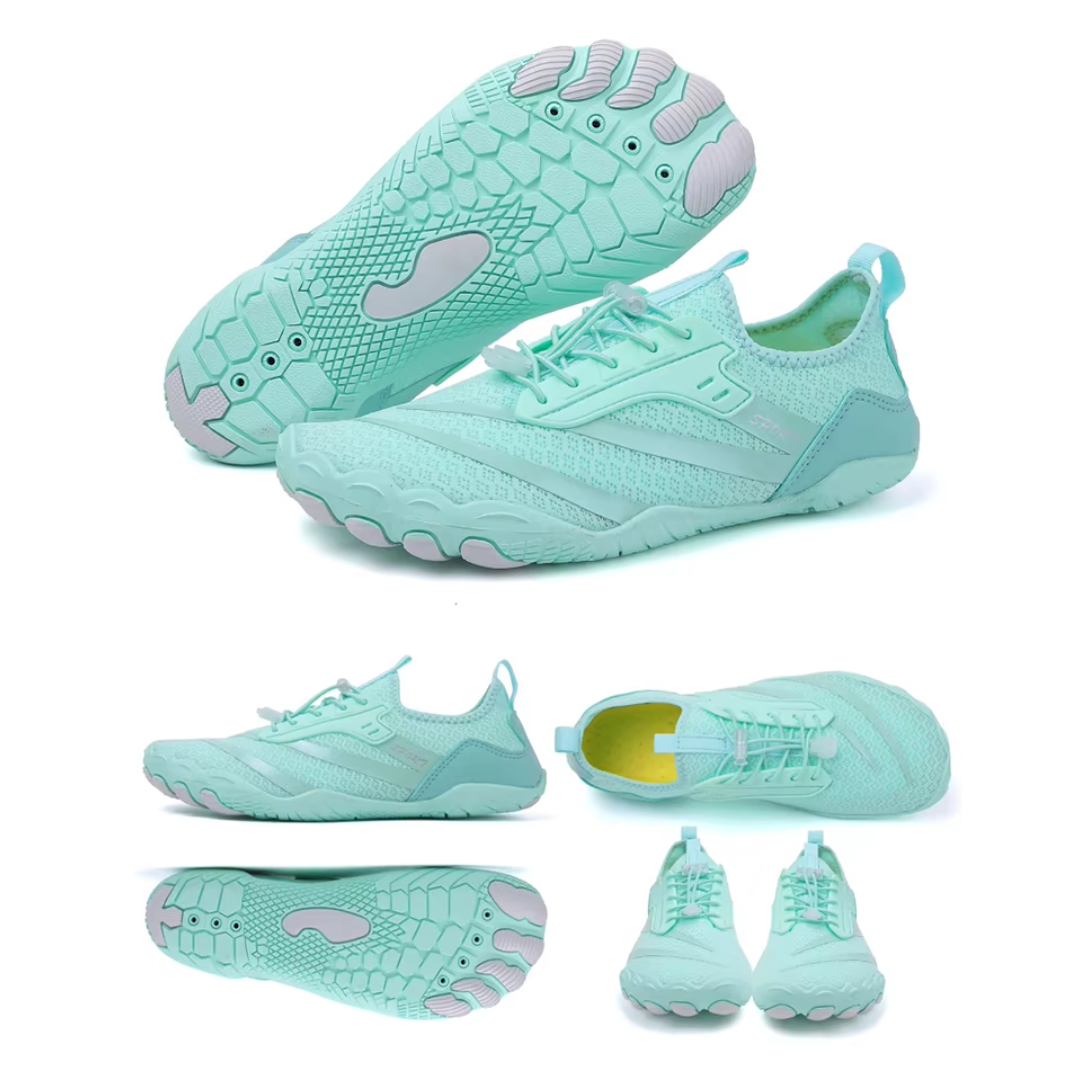 Minimalistyczne buty barefoot z szerokim przodem i zerowym spadkiem, lekkie i elastyczne