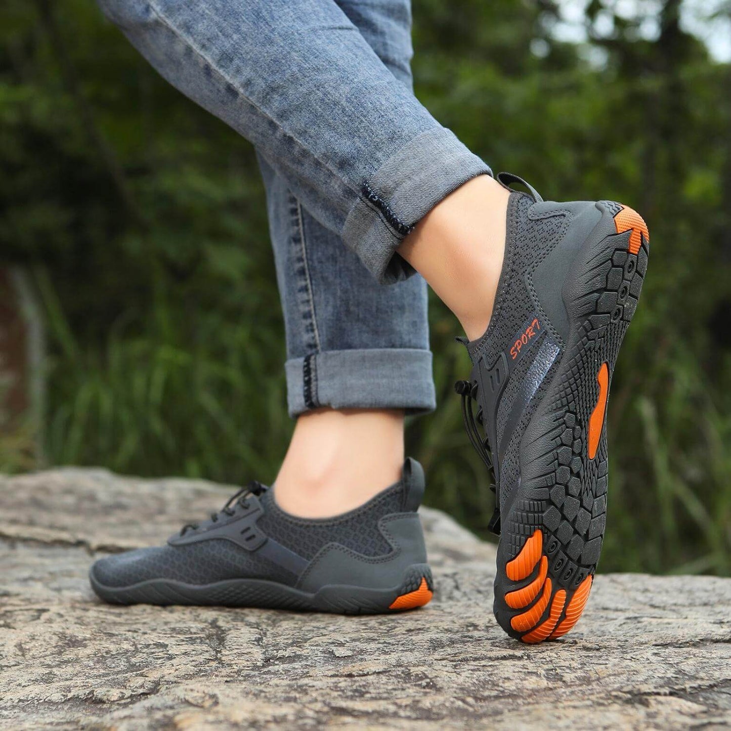 Minimalistyczne buty barefoot z szerokim przodem i zerowym spadkiem, lekkie i elastyczne