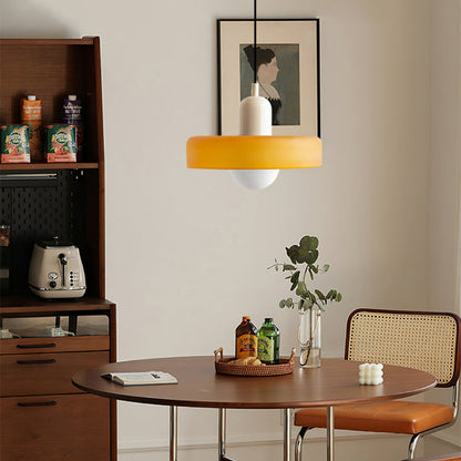 Bauhaus Glass Pendant Light Coloured Hanging Lamp
