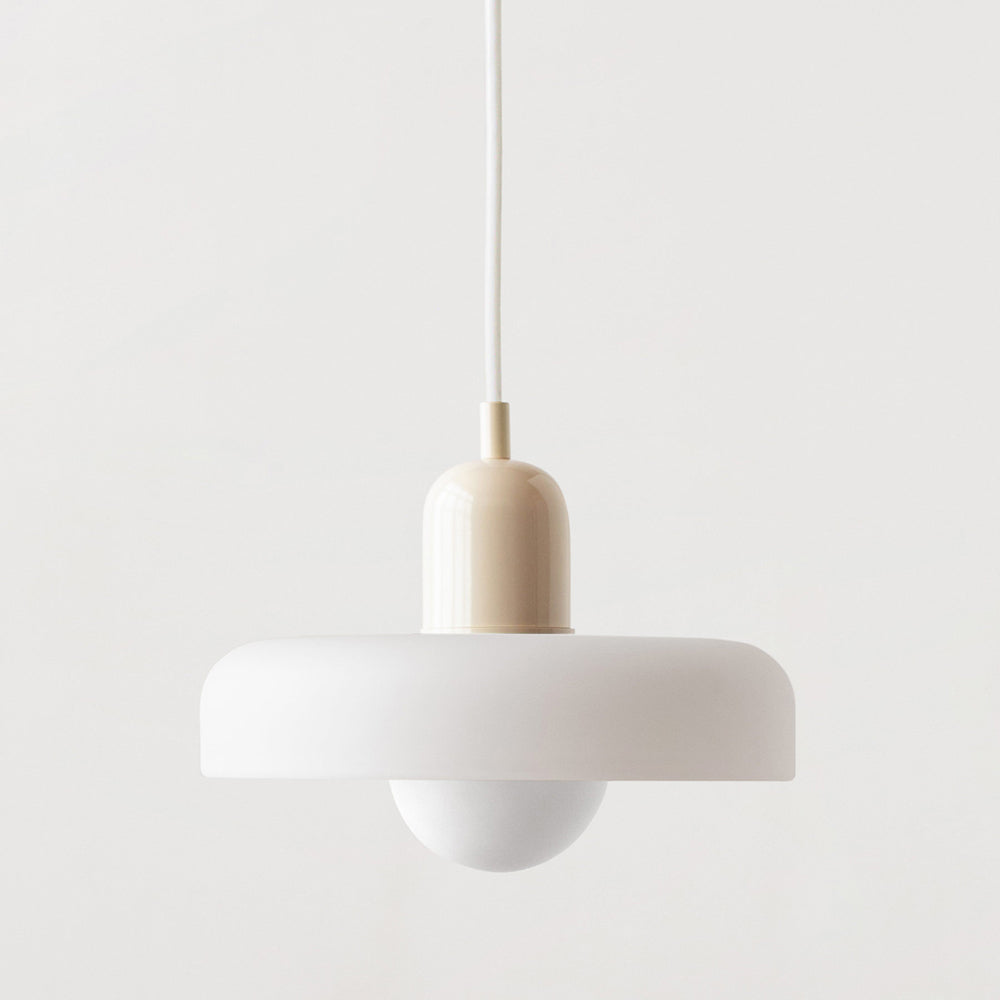 Bauhaus Glass Pendant Light Coloured Hanging Lamp