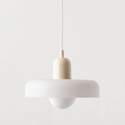 Bauhaus Glass Pendant Light Coloured Hanging Lamp