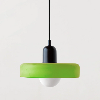 Bauhaus Glass Pendant Light Coloured Hanging Lamp