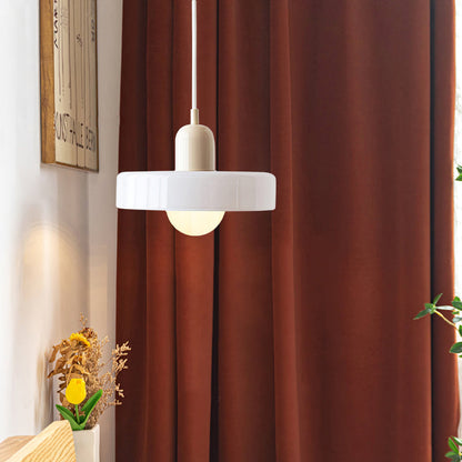 Bauhaus Glass Pendant Light Coloured Hanging Lamp