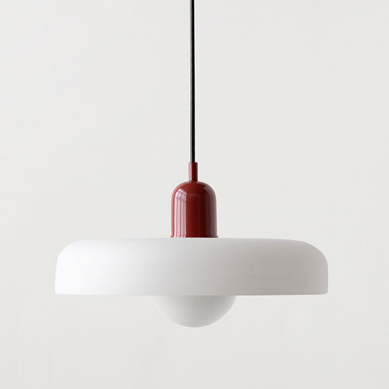 Bauhaus Glass Pendant Light Coloured Hanging Lamp