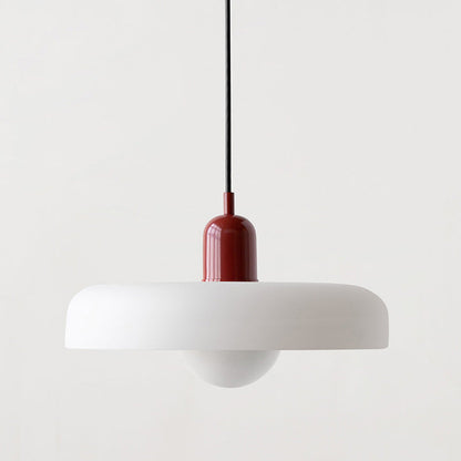 Bauhaus Glass Pendant Light Coloured Hanging Lamp