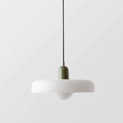 Bauhaus Glass Pendant Light Coloured Hanging Lamp