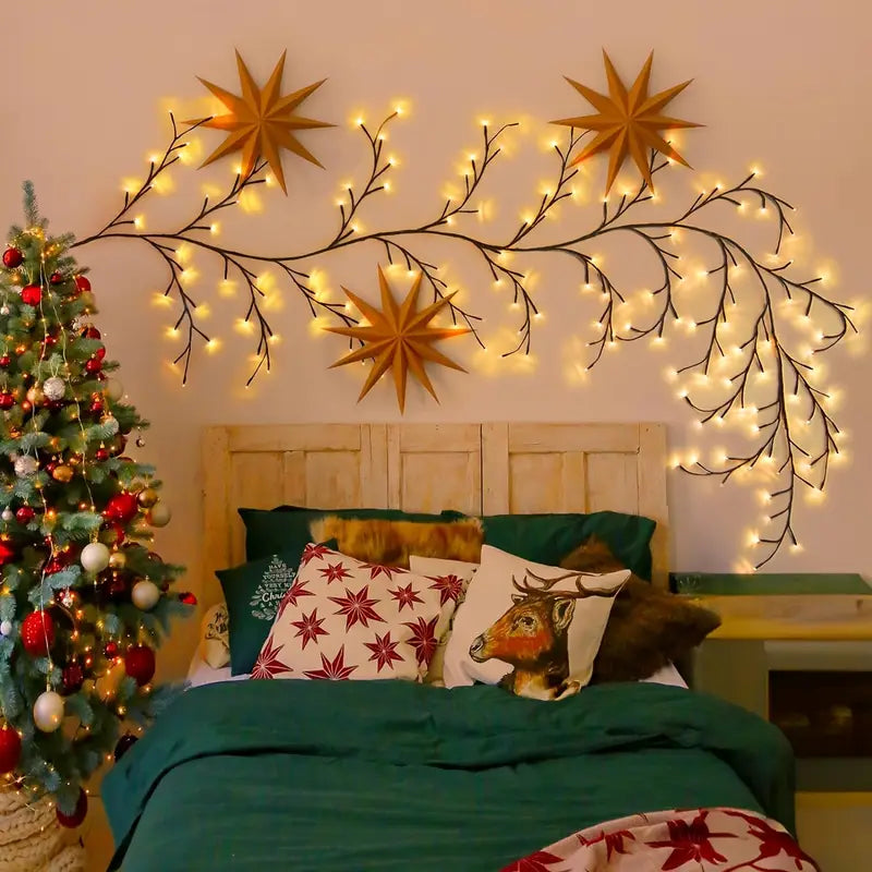Bendable Willow Branch LED Lamp – Decorative USB Tree Light with 8 Modes