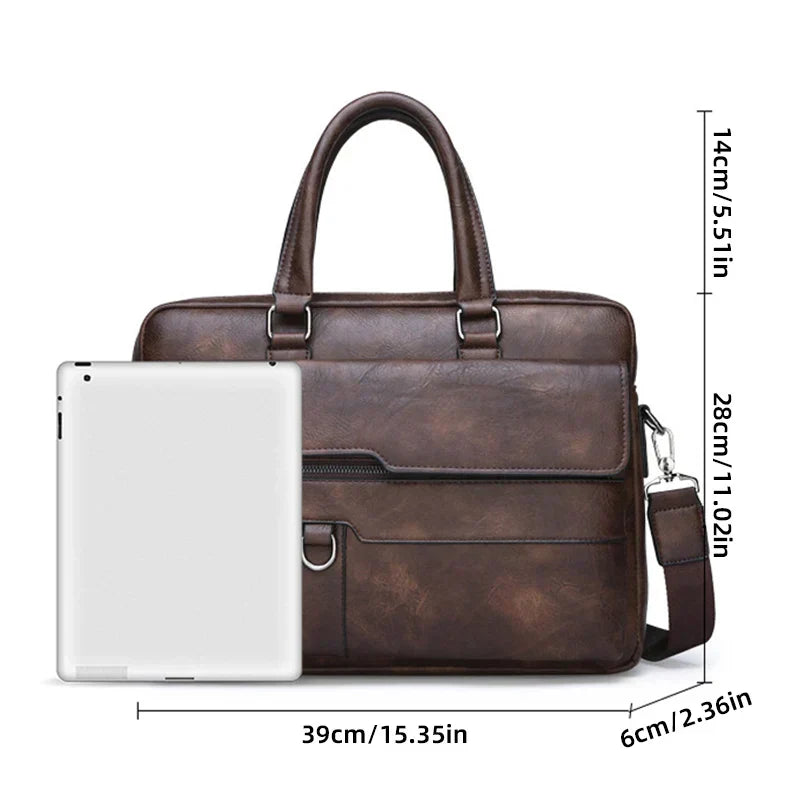 Benedicto ægte læder skuldertaske med klassisk crossbody-design til daglig brug