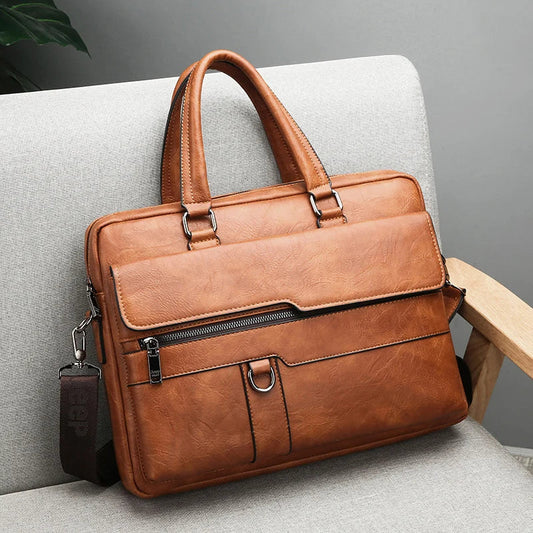 Benedicto echte Leder-Schultertasche mit klassischem Crossbody-Design für den Alltag  