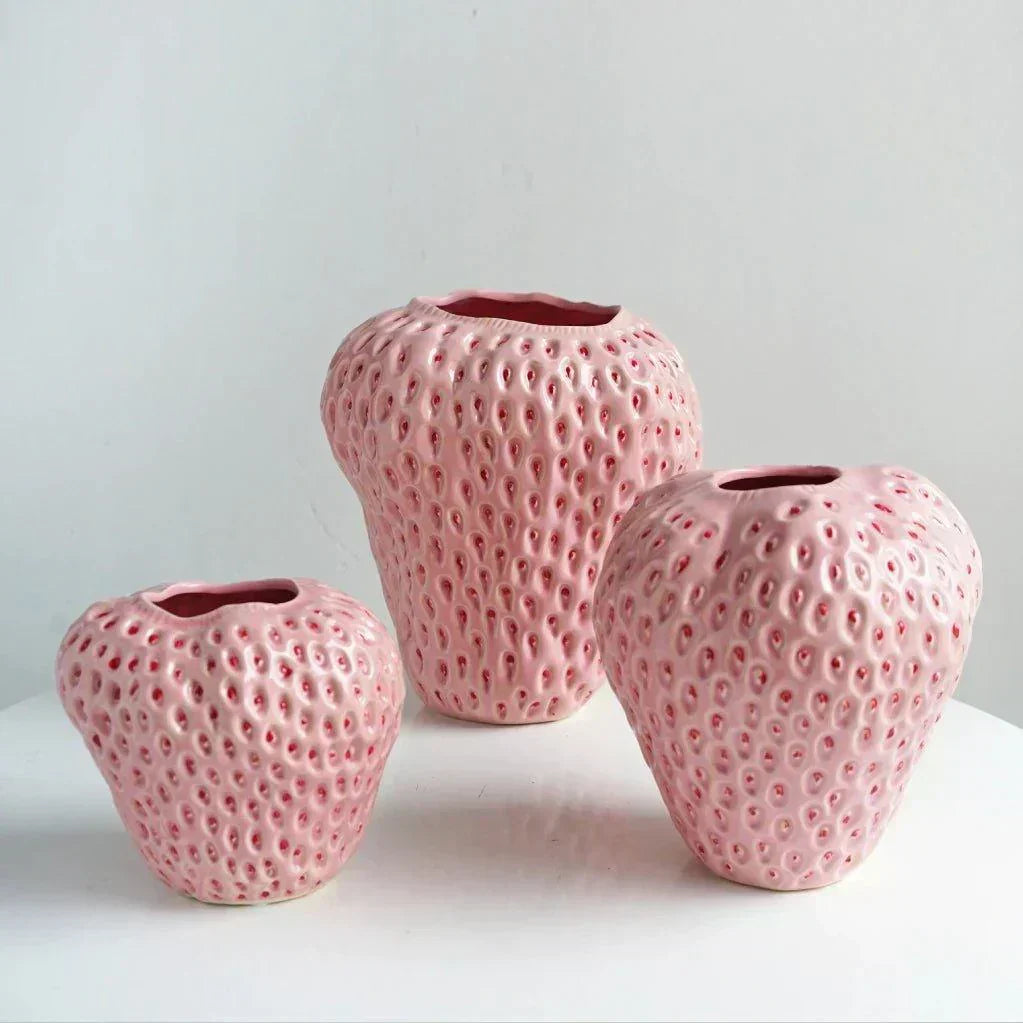 BerryBloom aardbeien keramische vaas decoratieve fruitvormige plantenpot