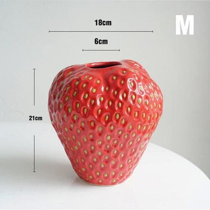 BerryBloom aardbeien keramische vaas decoratieve fruitvormige plantenpot