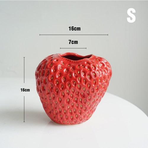 BerryBloom aardbeien keramische vaas decoratieve fruitvormige plantenpot
