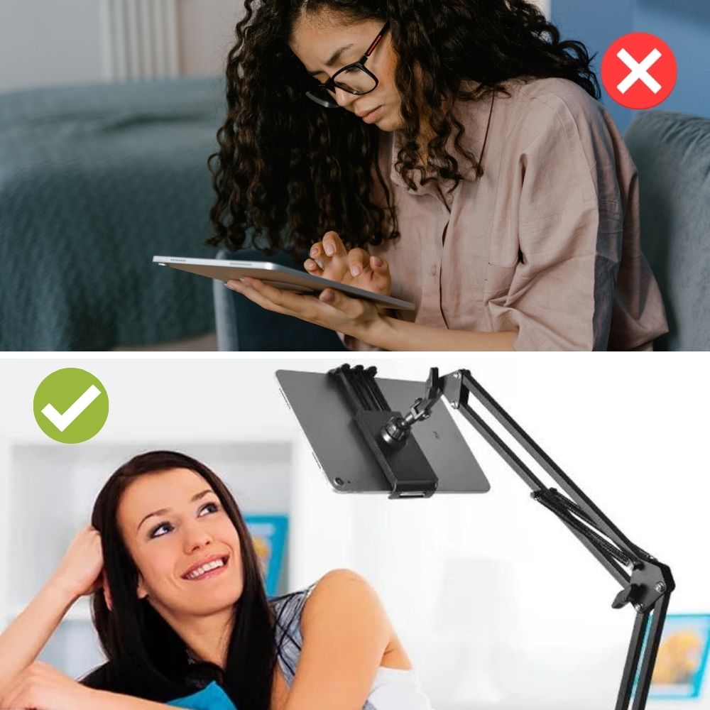 Bettina regulowany stojak na tablet do oglądania bez użycia rąk