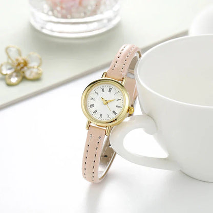 Billie Elegante goldene Damenuhr mit römischem Zifferblatt