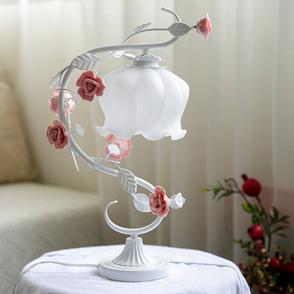 BlossomGlow Rose Lamp Elegant Ambient Table Light