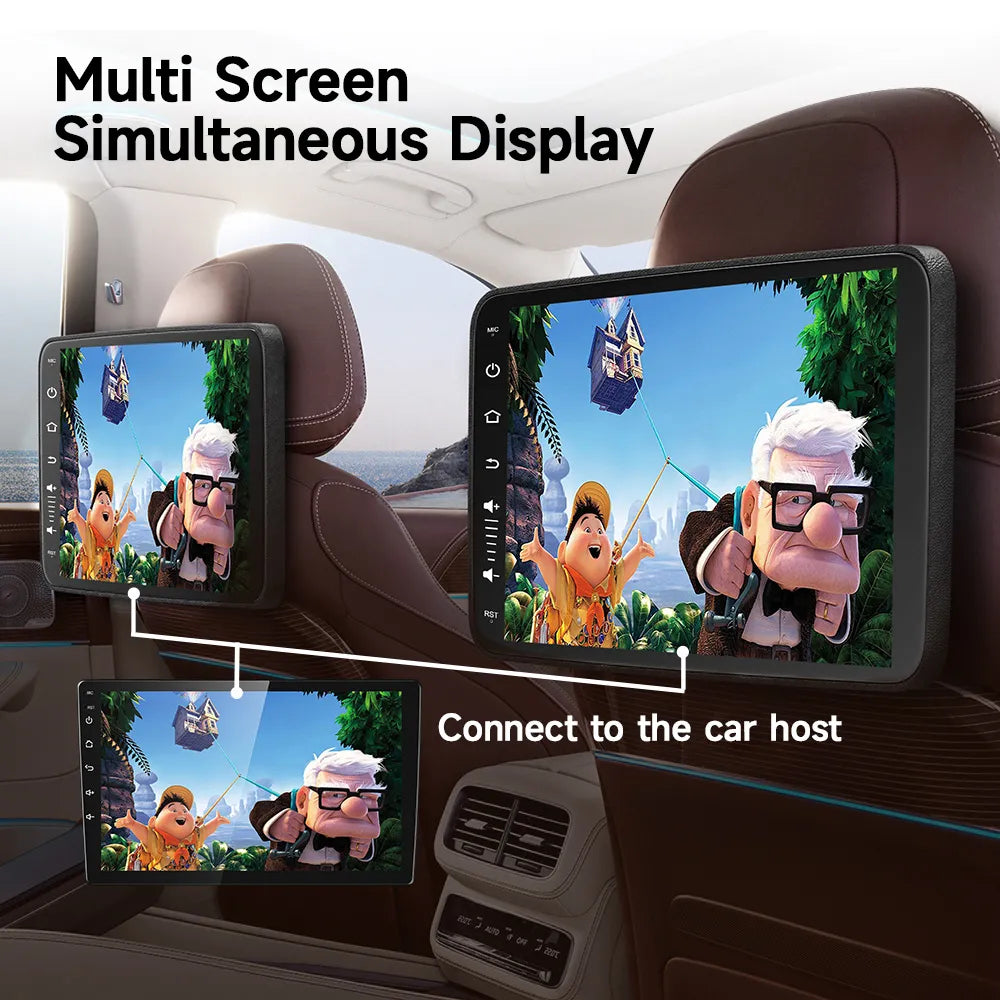 Bluetooth Car Headrest Screen Ultra HD Rear Seat Entertainment Display