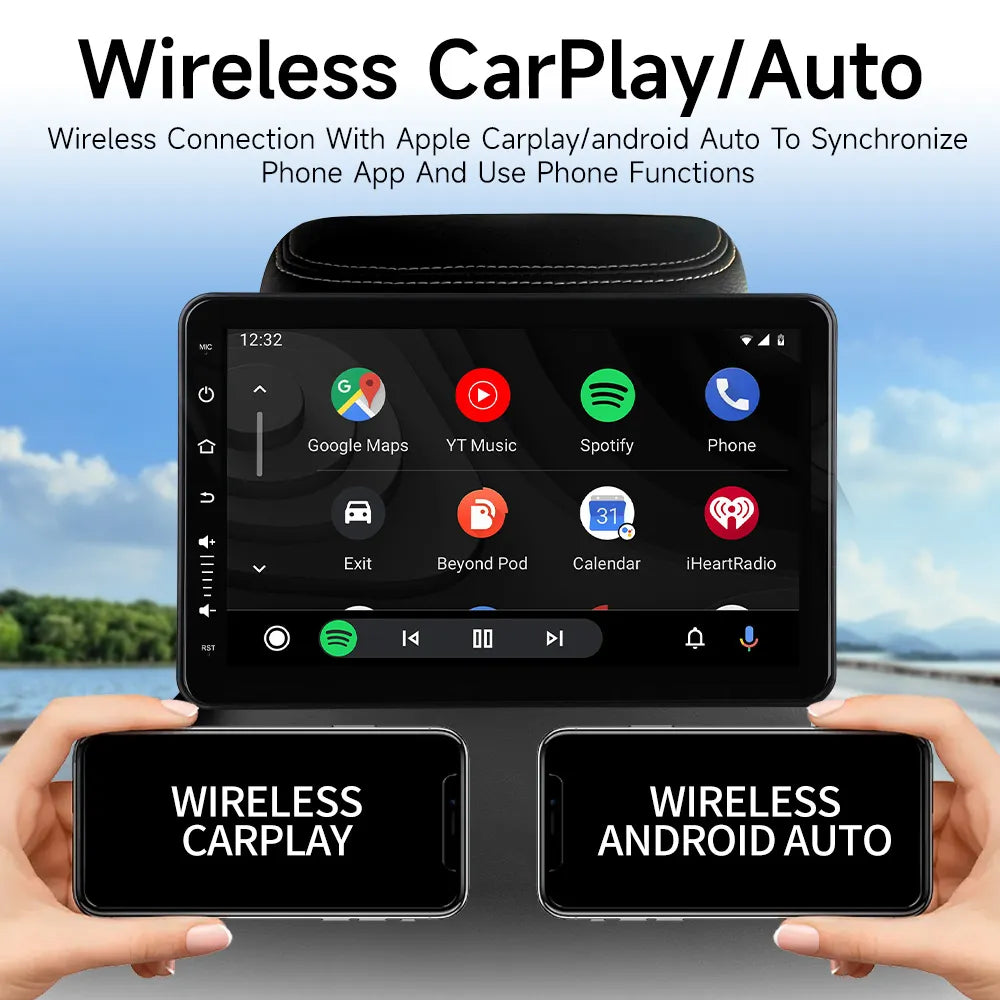 Bluetooth Car Headrest Screen Ultra HD Rear Seat Entertainment Display
