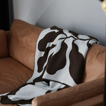 Bohemian Abstract Throw Blanket – Soft Cotton and Acrylic Blend for Sofas and Beds