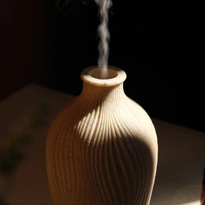 BohoBreeze ultralyd aroma diffuser og luftfugter i vase-design