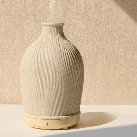 BohoBreeze ultrasone aroma diffuser en luchtbevochtiger vaasdesign