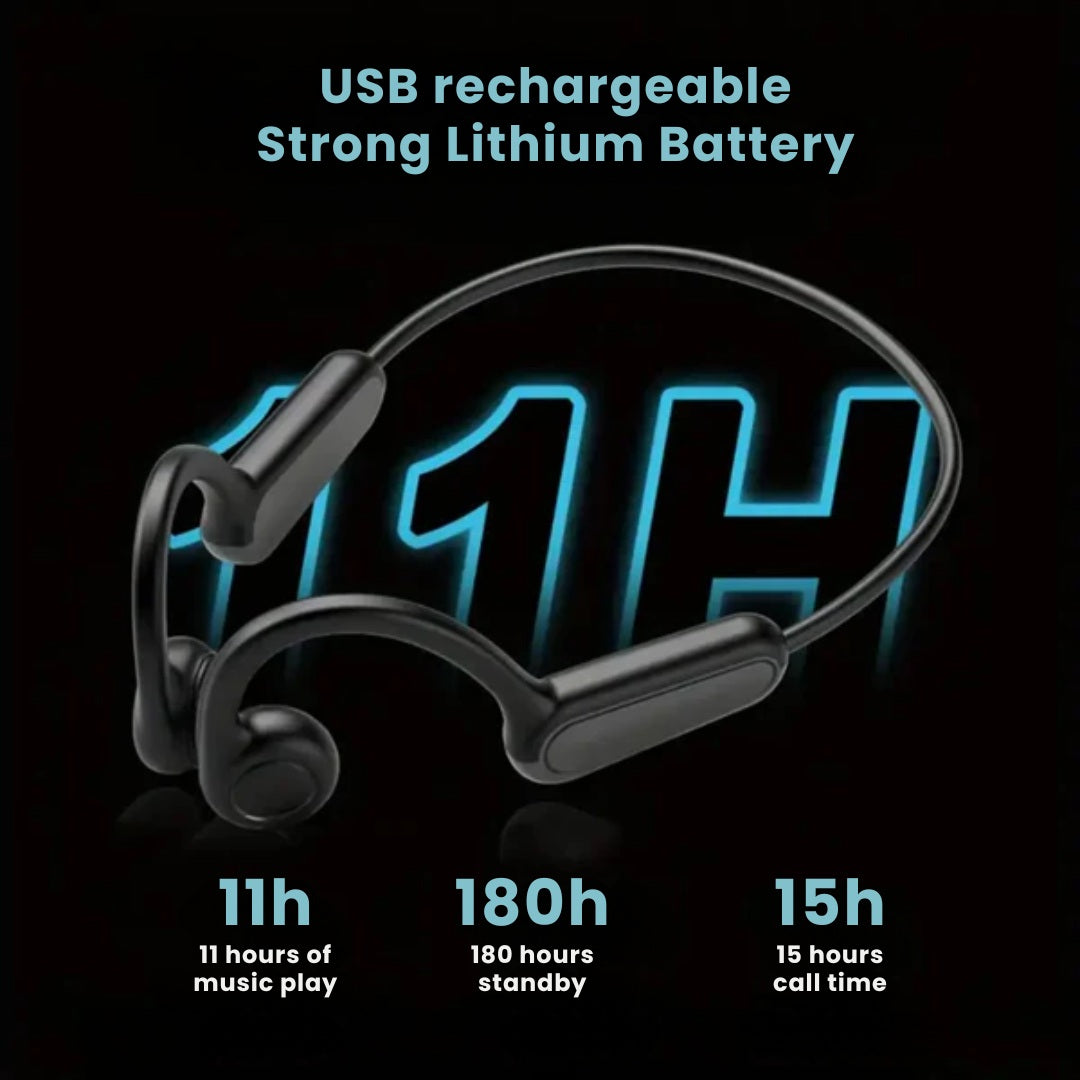 Bone Conduction Wireless Headphones Open Ear Sports Running Headset