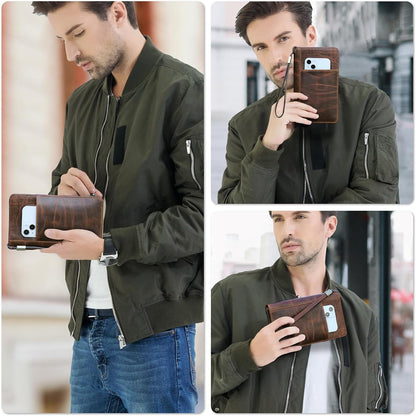 Luksusowy skórzany etui na paszport Bonny z blokadą RFID, portfel podróżny