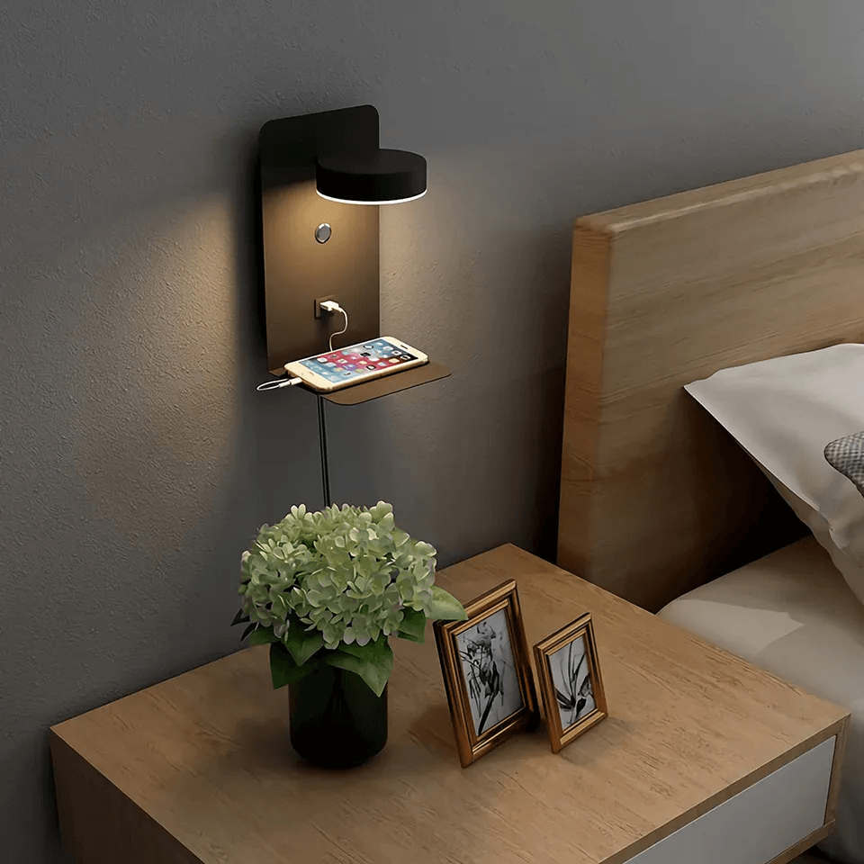 BrightSpot LED Bordlampe med USB C Opladningsdock