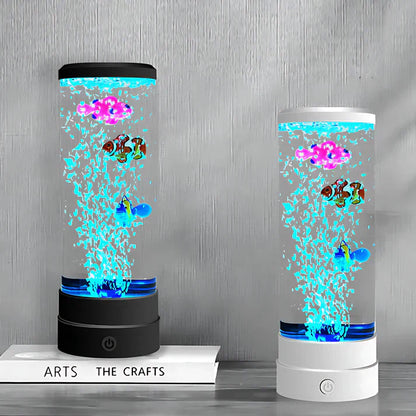 Bubble Fish LED Stimmungslicht mit beruhigendem Wassereffekt