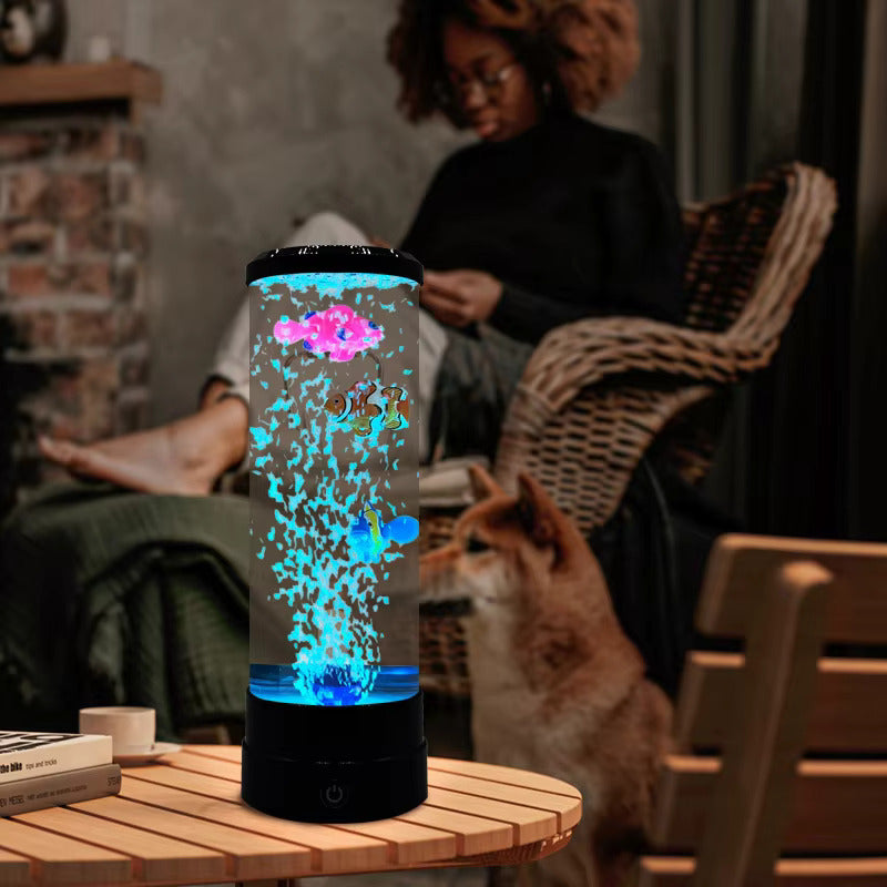 Bubble Fish LED Stimmungslicht mit beruhigendem Wassereffekt