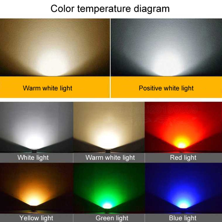 COB LED Outdoor Floodlight – Waterproof Adjustable Spotlight with 7 Colours