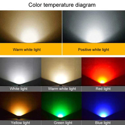 COB LED Outdoor Floodlight – Waterproof Adjustable Spotlight with 7 Colours