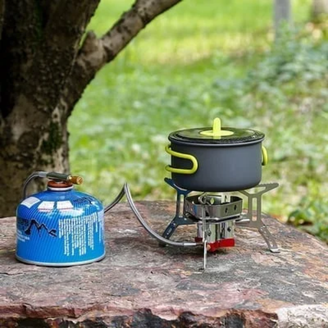 Camping Gasbrenner – 5800W Winddicht & Auslaufsicher für Outdoor-Kochen