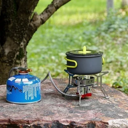 Camping Gasbrenner – 5800W Winddicht & Auslaufsicher für Outdoor-Kochen