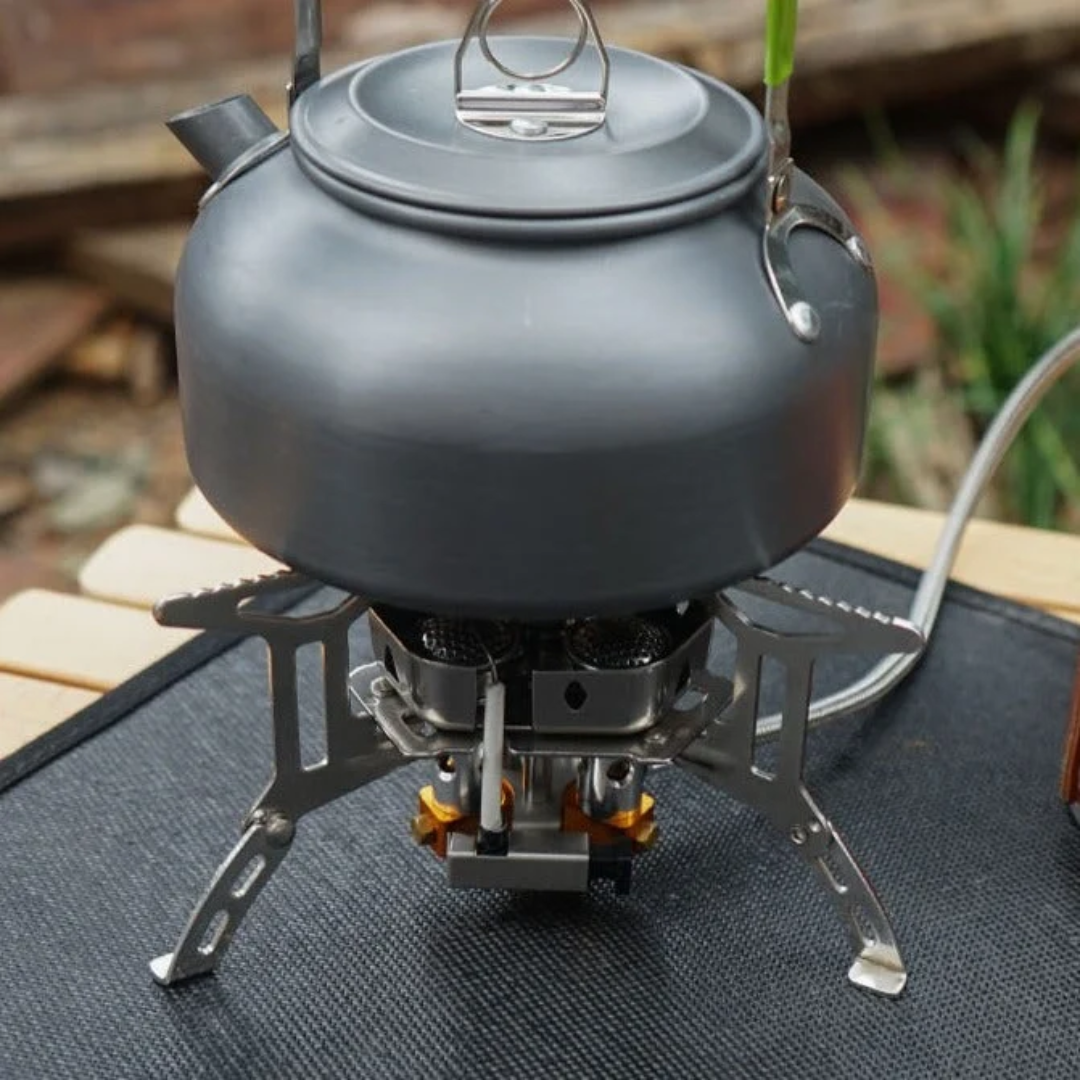 Camping Gasbrenner – 5800W Winddicht & Auslaufsicher für Outdoor-Kochen