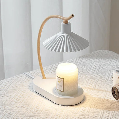 Nordisk LED-lampe til opvarmning af stearinlys, bordlampe